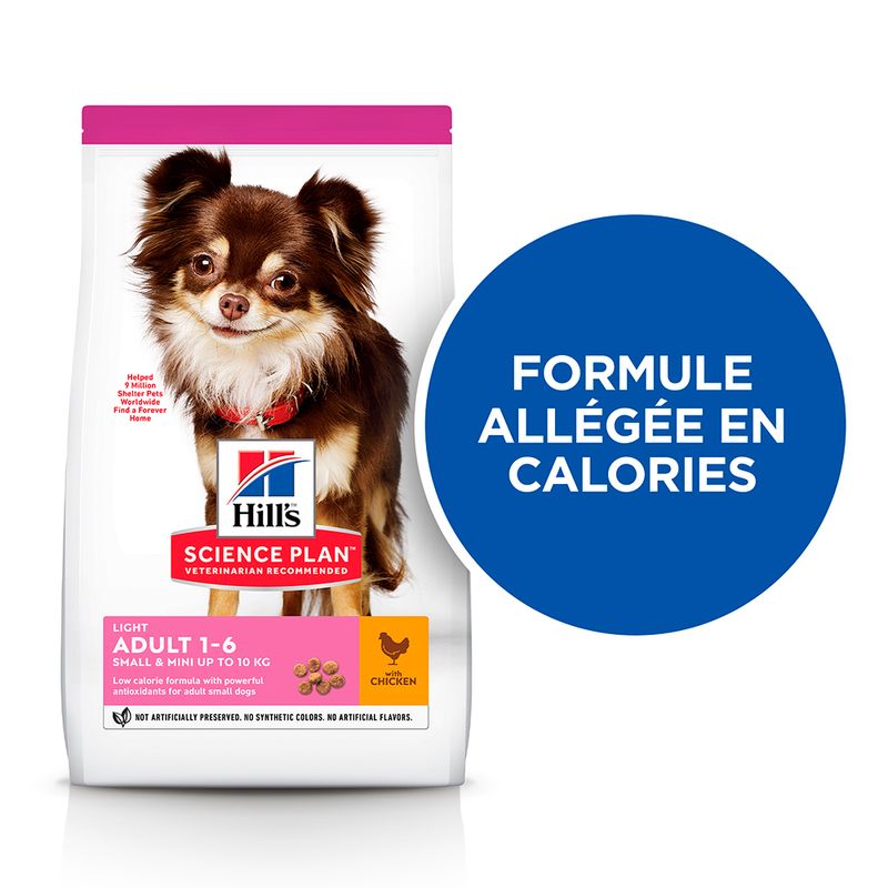 Hill's Science Plan Adult 1-6 Light Small & Mini poulet - bitiba.fr