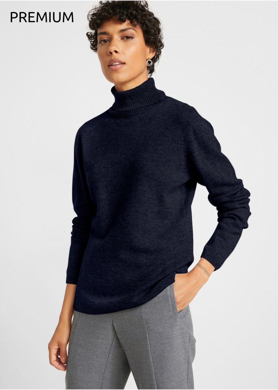 Pull col roulé avec teneur en Good Cashmere Standard®