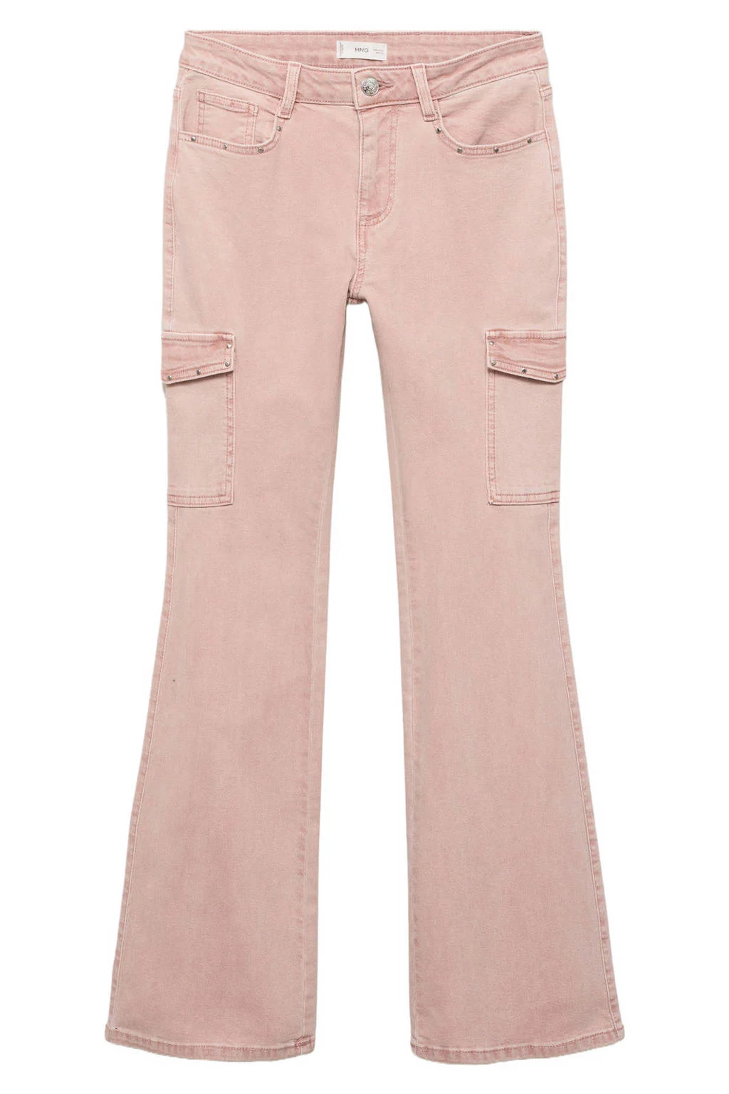 MANGO TEEN flared jeans roze