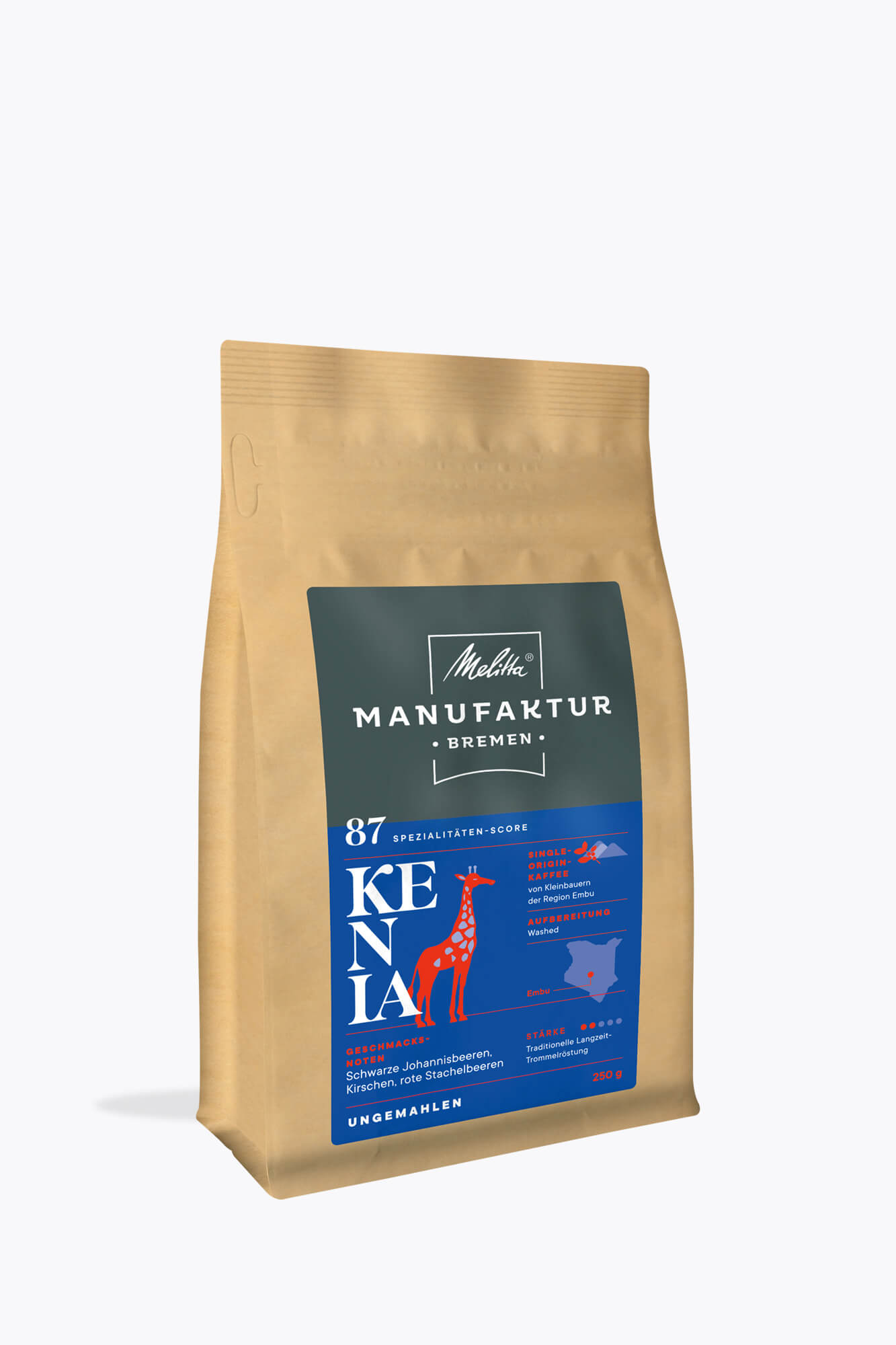 Melitta® Manufaktur Bremen Kenia Single-Origin-Kaffee 250g
