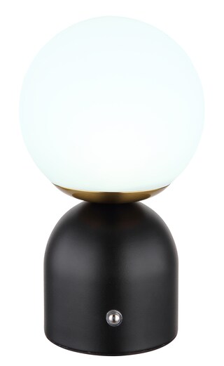 GLOBO Akku LED Tischlampe JULSY schwarz /opalweiß