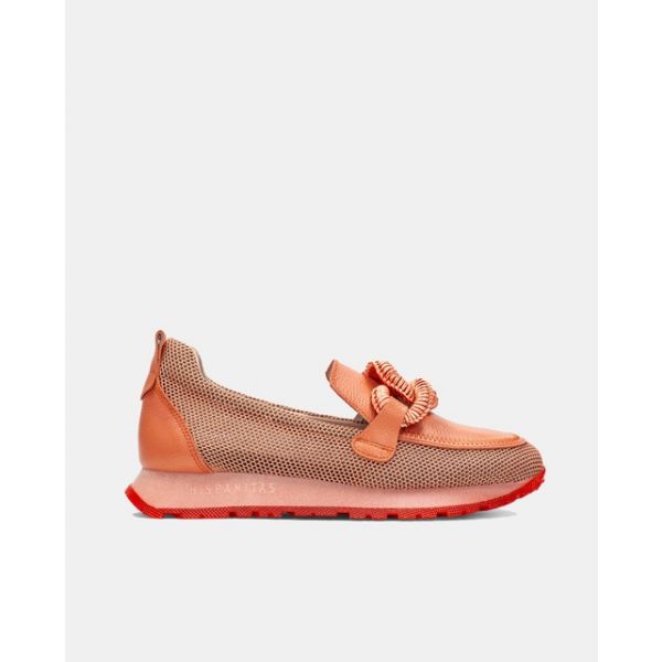 Hispanitas para Mulher Mocassins de Couro Kansas Coral 39