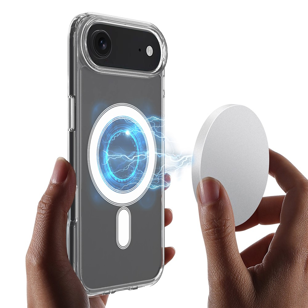 iPhone Air MagSafe Hybrid Hülle TPU Bumper Acryl Rückseite Air Cushion Fallschutz - Transparent