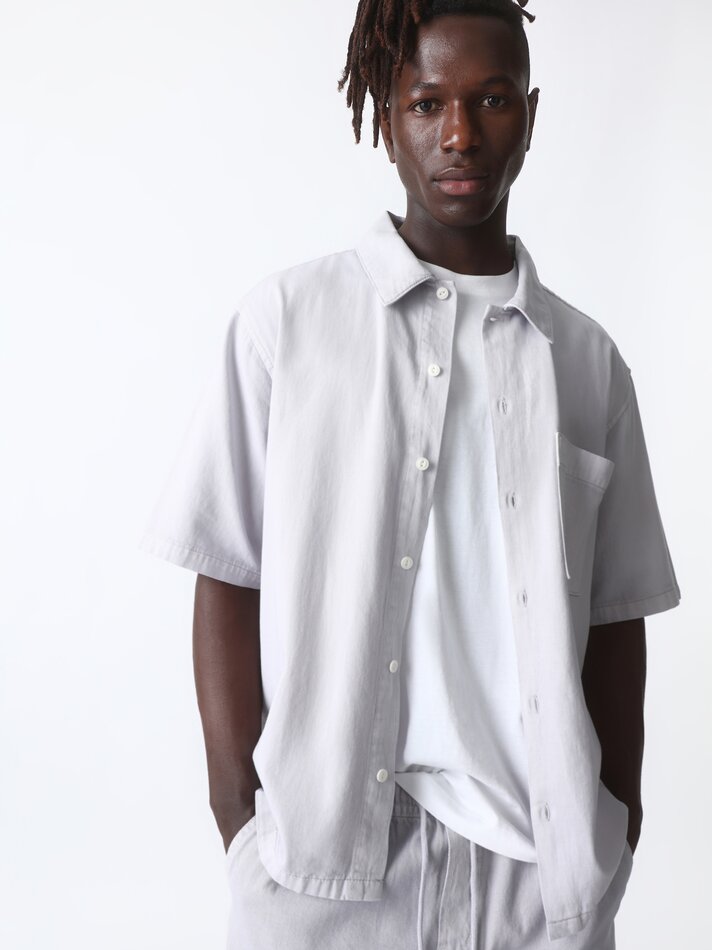 Camisa jeans oversized - Malva