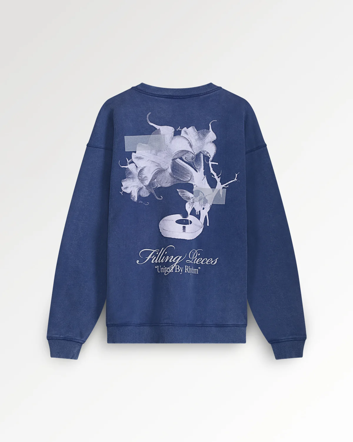 Sweatshirt Gramophone Vintage Blue