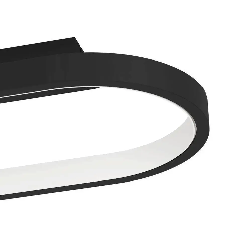 EGLO Codriales Plafondlamp - LED - 79 cm - Zwart/Wit