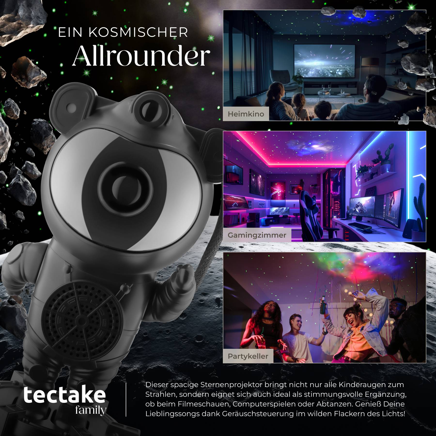 LED-Sternenhimmel-Projektor Astronaut