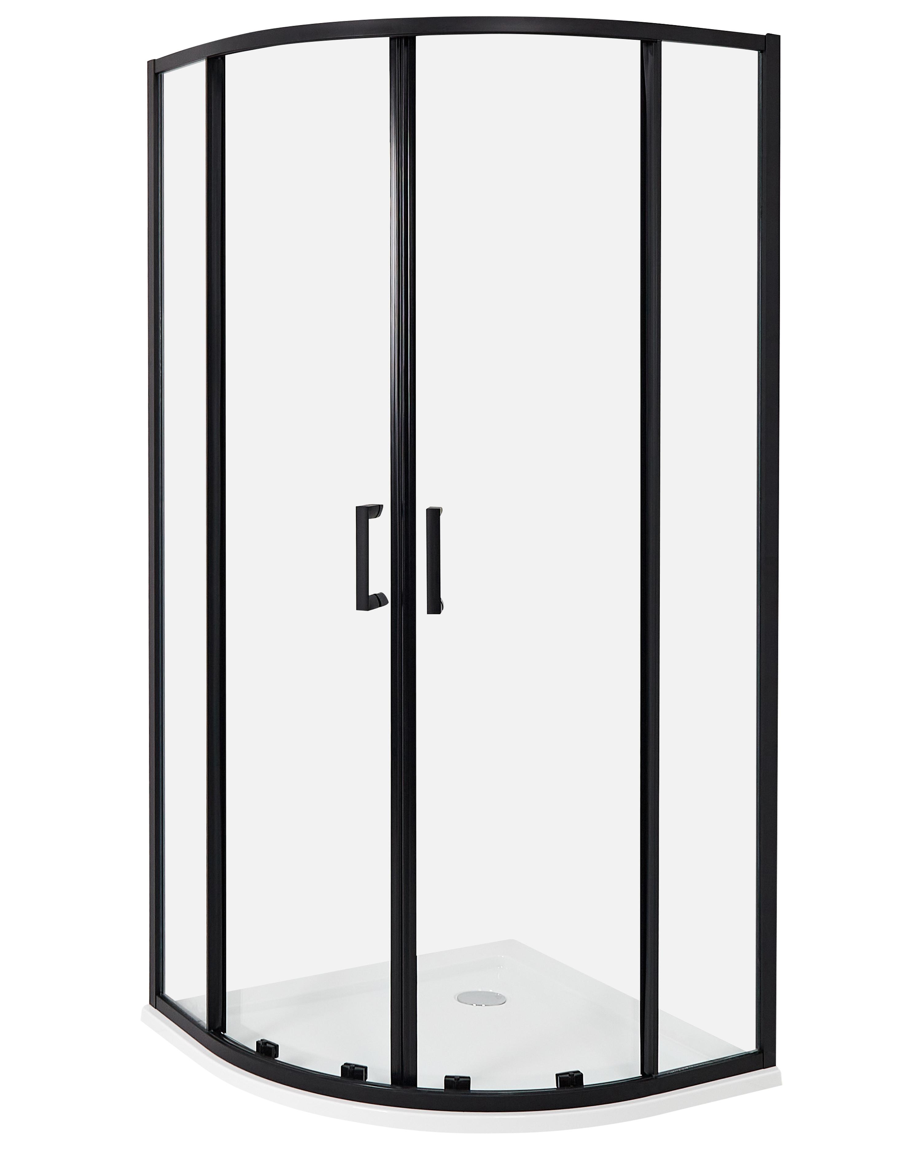 Douchecabine JUKATAN 90 x 90 x 185 cm Zwart