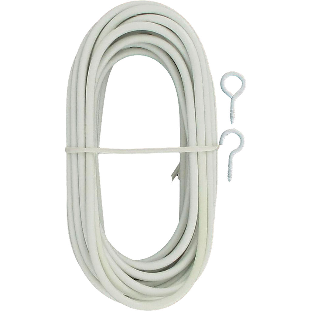 Kit câble pour tringle à rideau blanc 5m