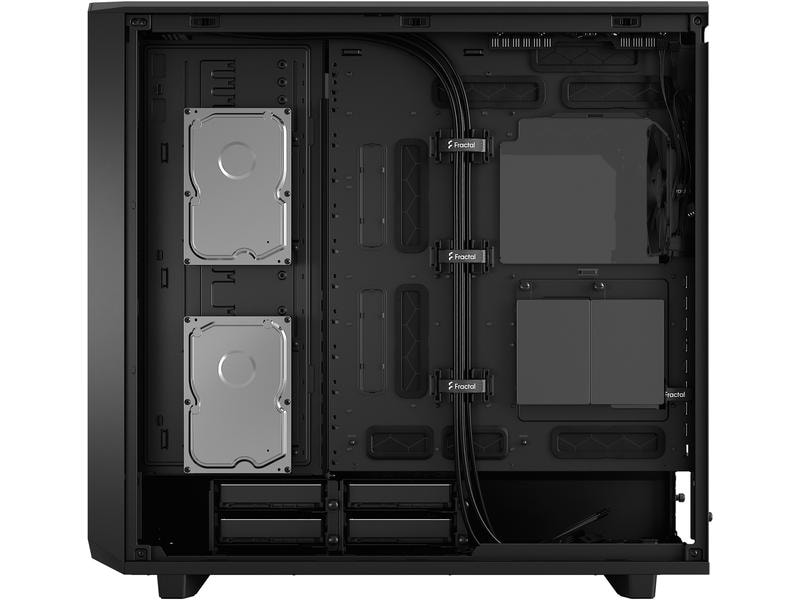 Fractal Design PC-Gehäuse Meshify 2 XL Light TG Schwarz Elegantes, kompaktes Big-Tower mit Sichtfenster