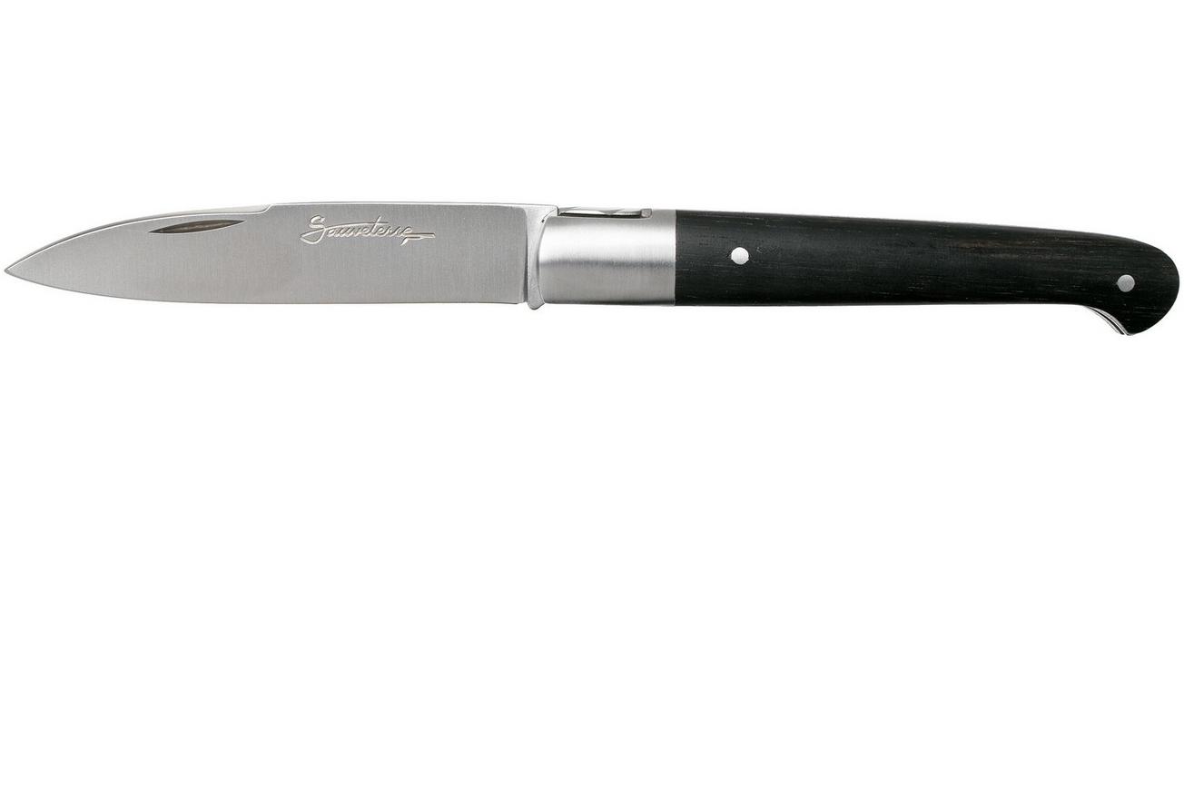 Laguiole en Aubrac Sauveterre 9 cm Guillochees ebbenhout, herenmes