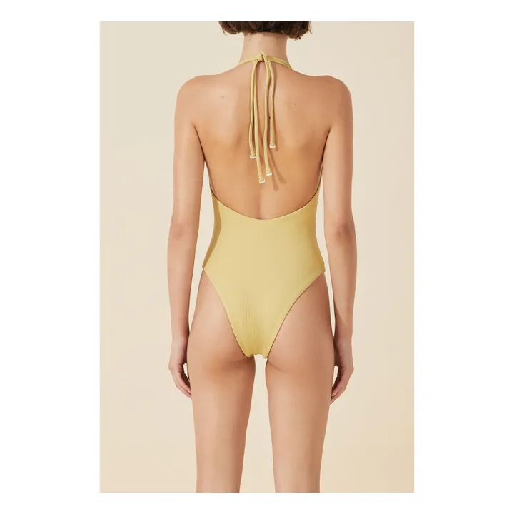 Zulu & Zephyr Maillot 1 Pièce Citrus Côtelé | Jaune