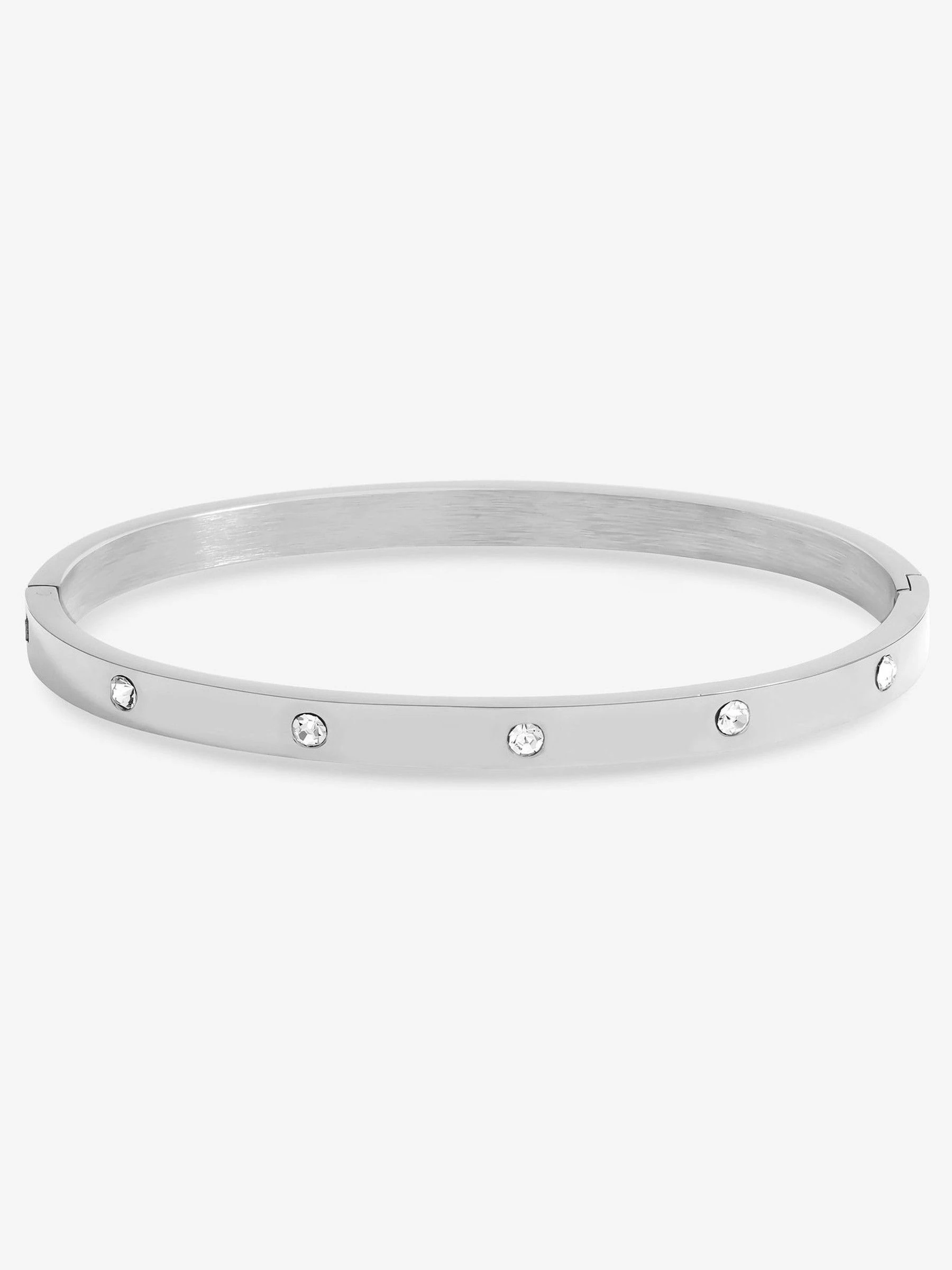 Verzilverd - Jon Richard Waterproof Crystal Polished Bangle