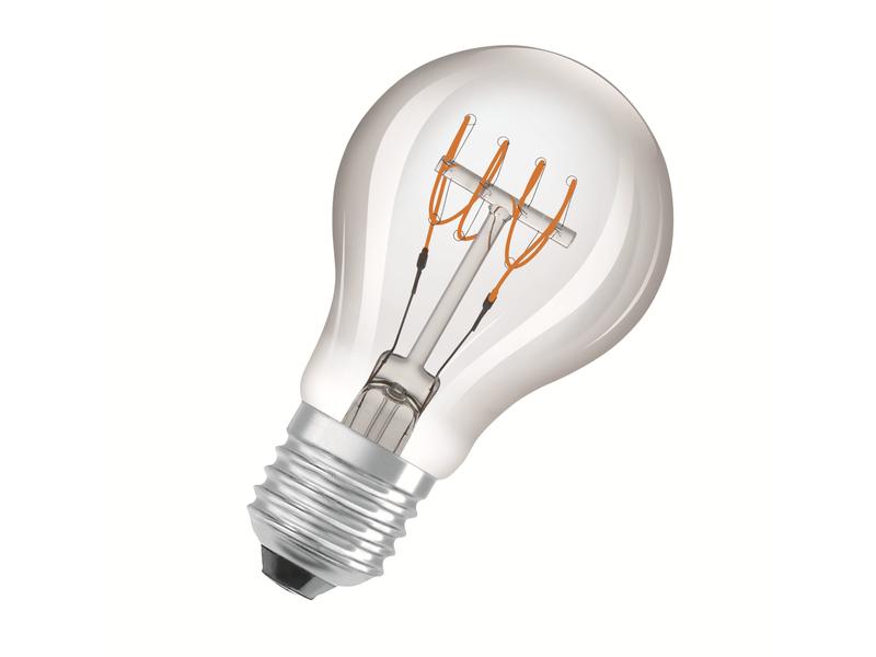 OSRAM Lampe Base Clas A Retro 48, 5.9W, E27, Warmweiss, 2 S LED-Lampen, klassische Kolbenform