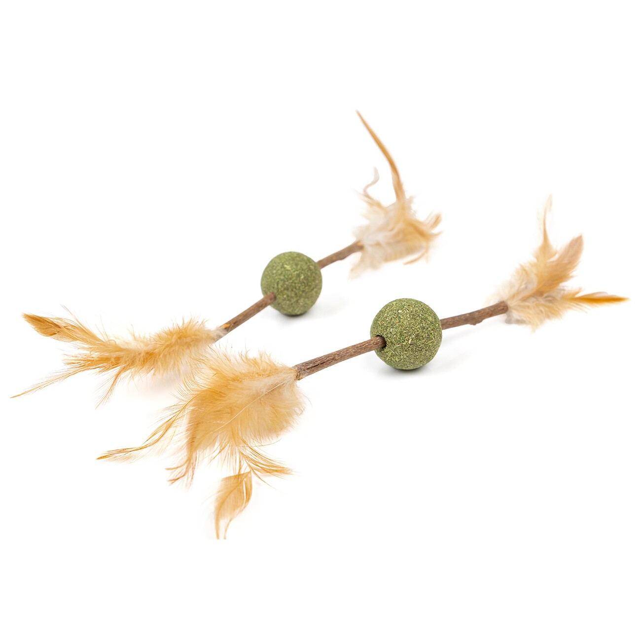 Canadian Cat Company Katzenminze Kugel mit Matatabi Stick & Feder 2 Stk