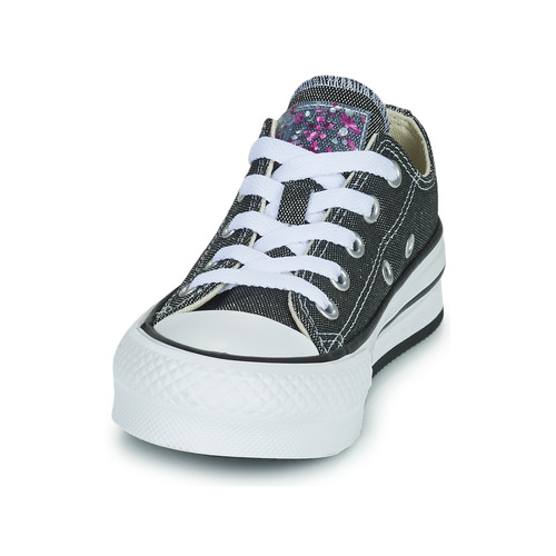 Converse - CHUCK TAYLOR ALL STAR EVA LIFT UNDERSEA GLITTER OX - Noir