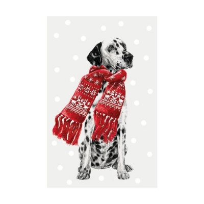 Dalmation Christmas Scarf
