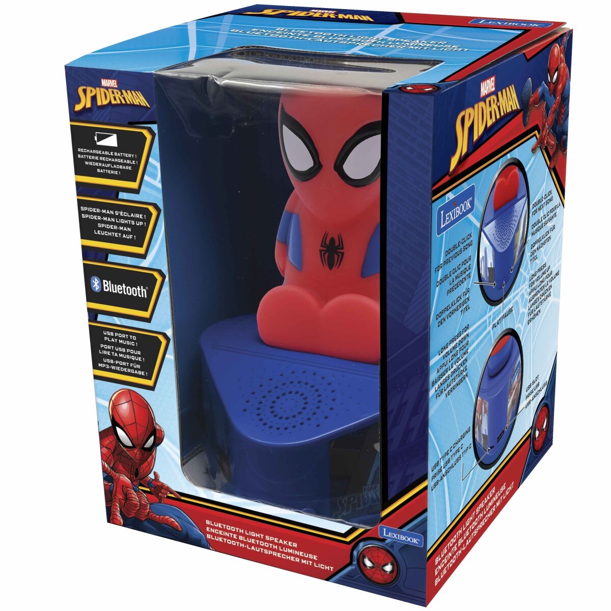Spider-Man Bluetooth Lautsprecher mit beleuchteter Figur