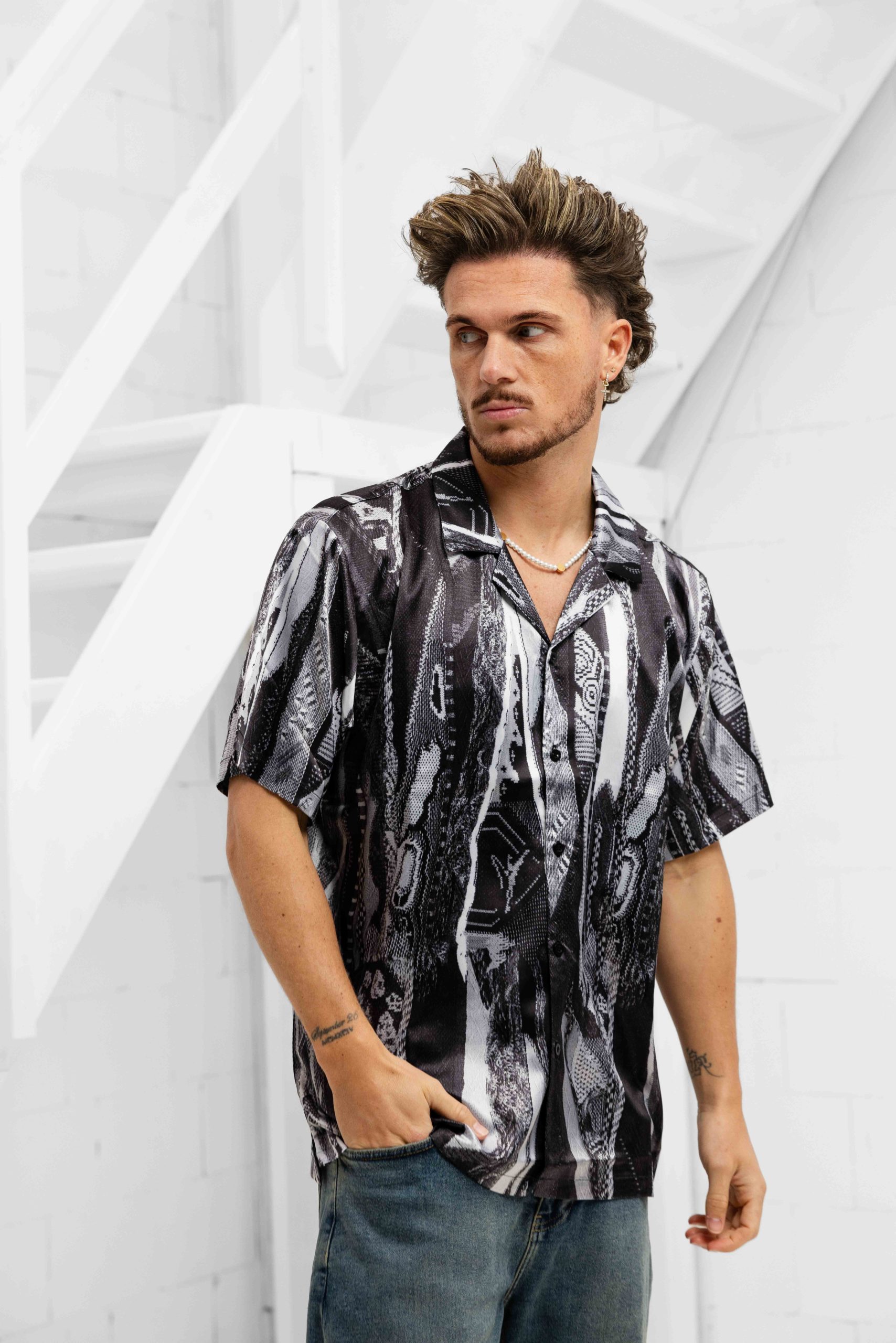 Carlo Colucci C5081 211 Shirt Heren Zwart
