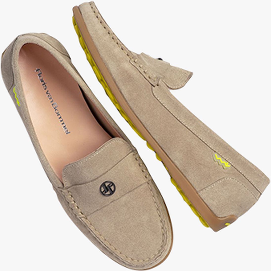 FLORIS VAN BOMMEL taupe floris van bommel mocassins sfw-40032