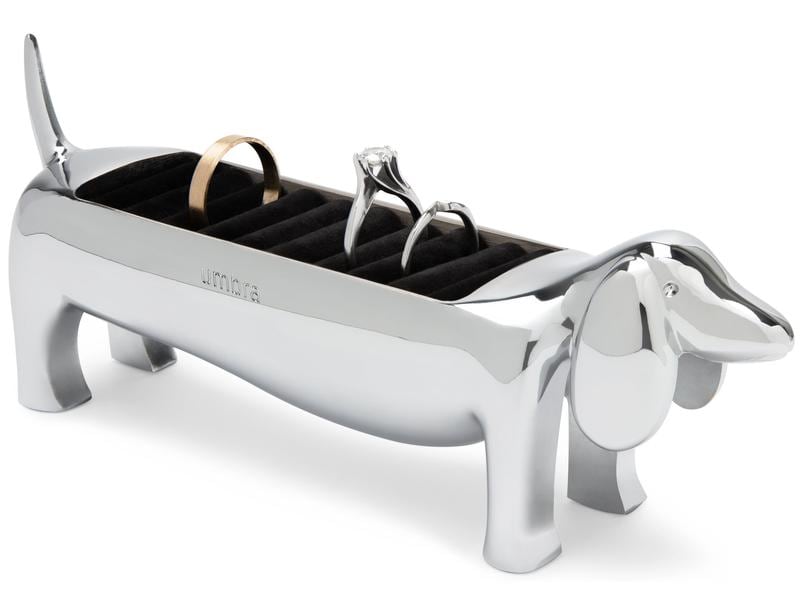 Umbra Ringhalter Dachsie für 8 Ringe Ringhalter in Dachsform