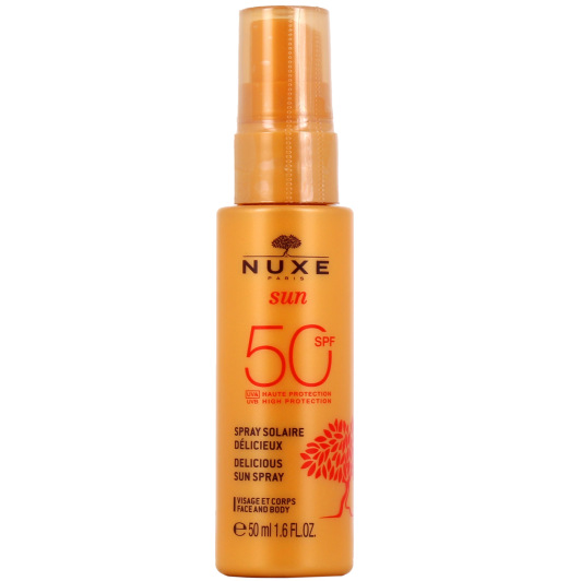 Nuxe Sun spray solaire SPF 50 visage et corps - Haute protection