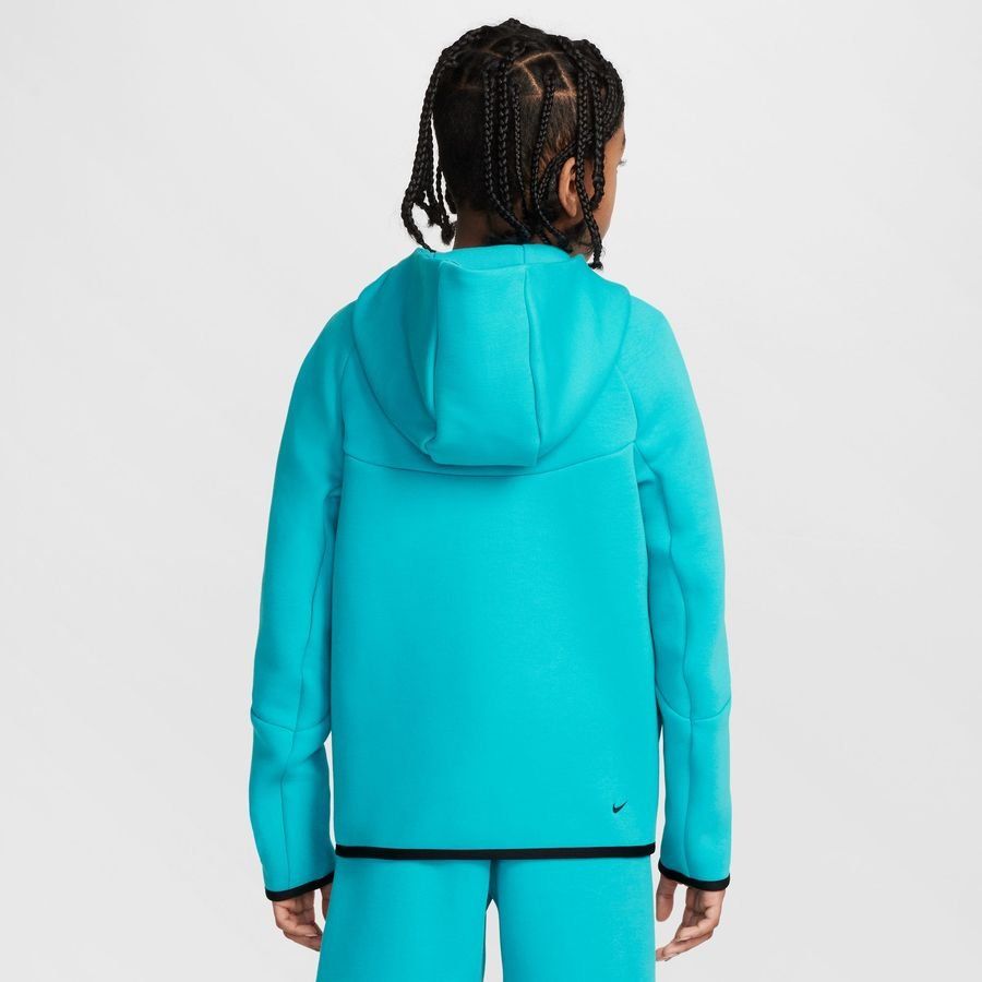 Nike Sweat à Capuche NSW Tech Fleece FZ 24 - Cactus/Noir/Noir Enfant