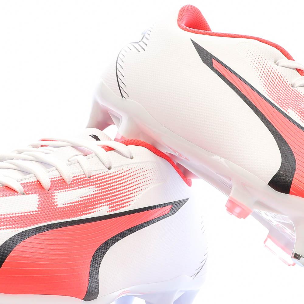Puma Chaussures de Foot Blanc/Rouge Homme Puma Ultra Play MxSG