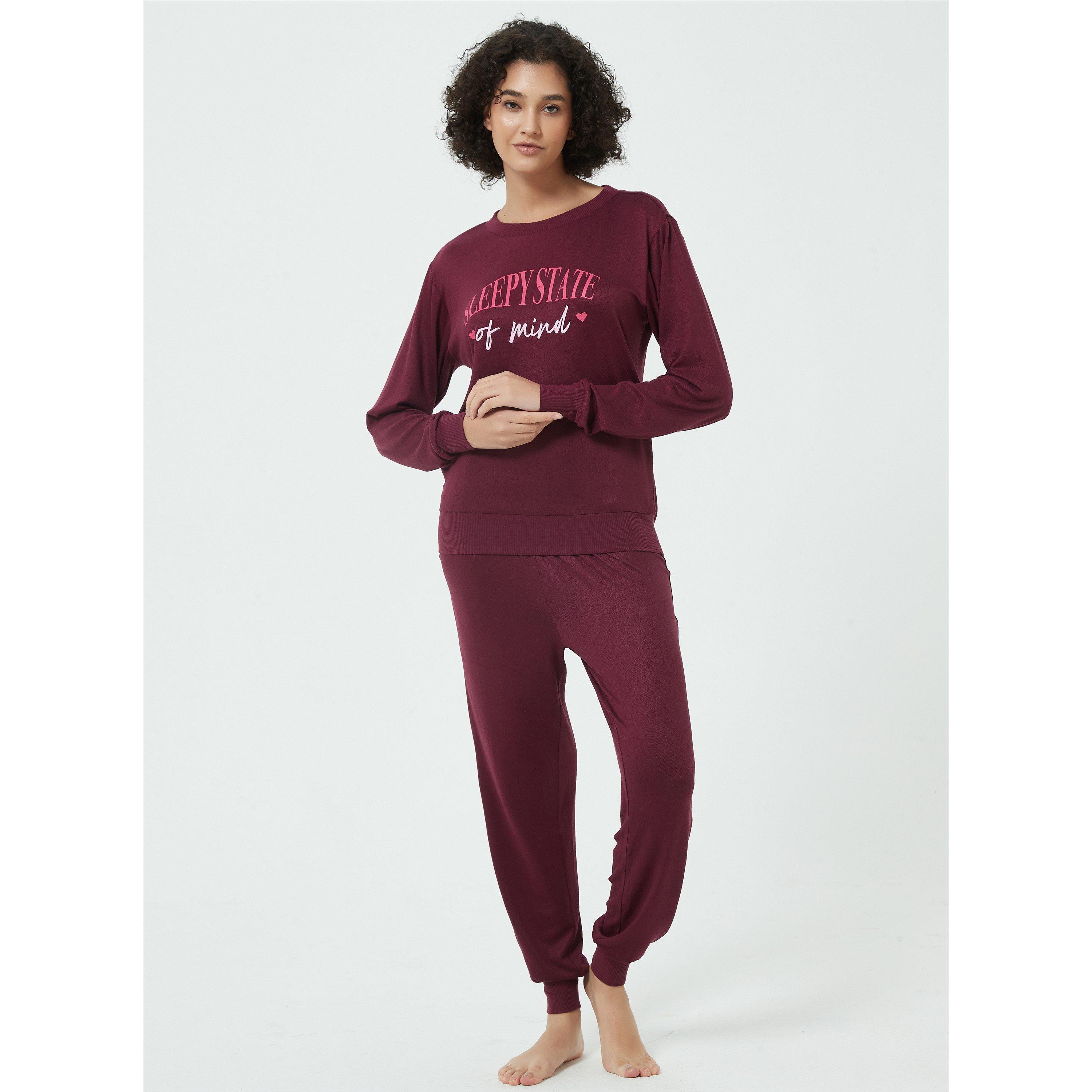 Linea Ladies Slogan Snit Lounge Set