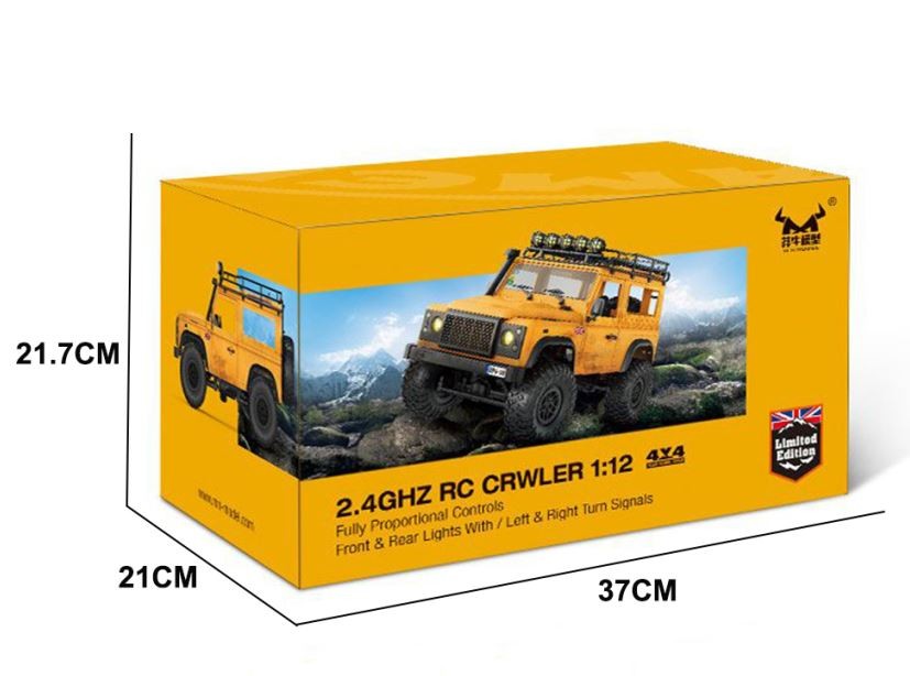 JJRC - Land Rover Camel Fjernstyret Bil - Gul