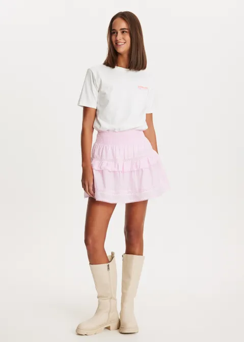 T-shirt met print love wit (WIT)