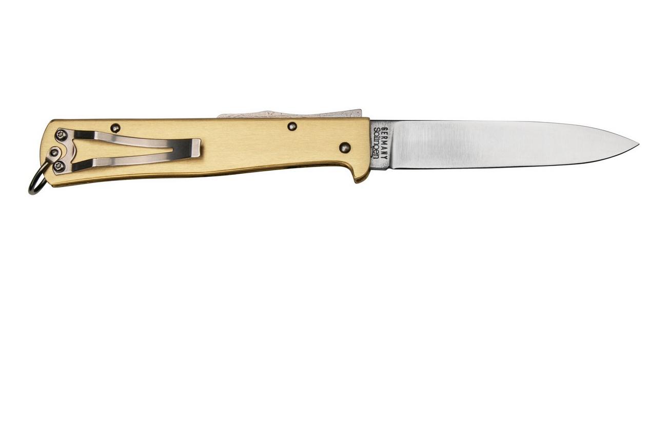 Otter Mercator 10-736 RG Large Brass Carbon Pocketclip, zakmes