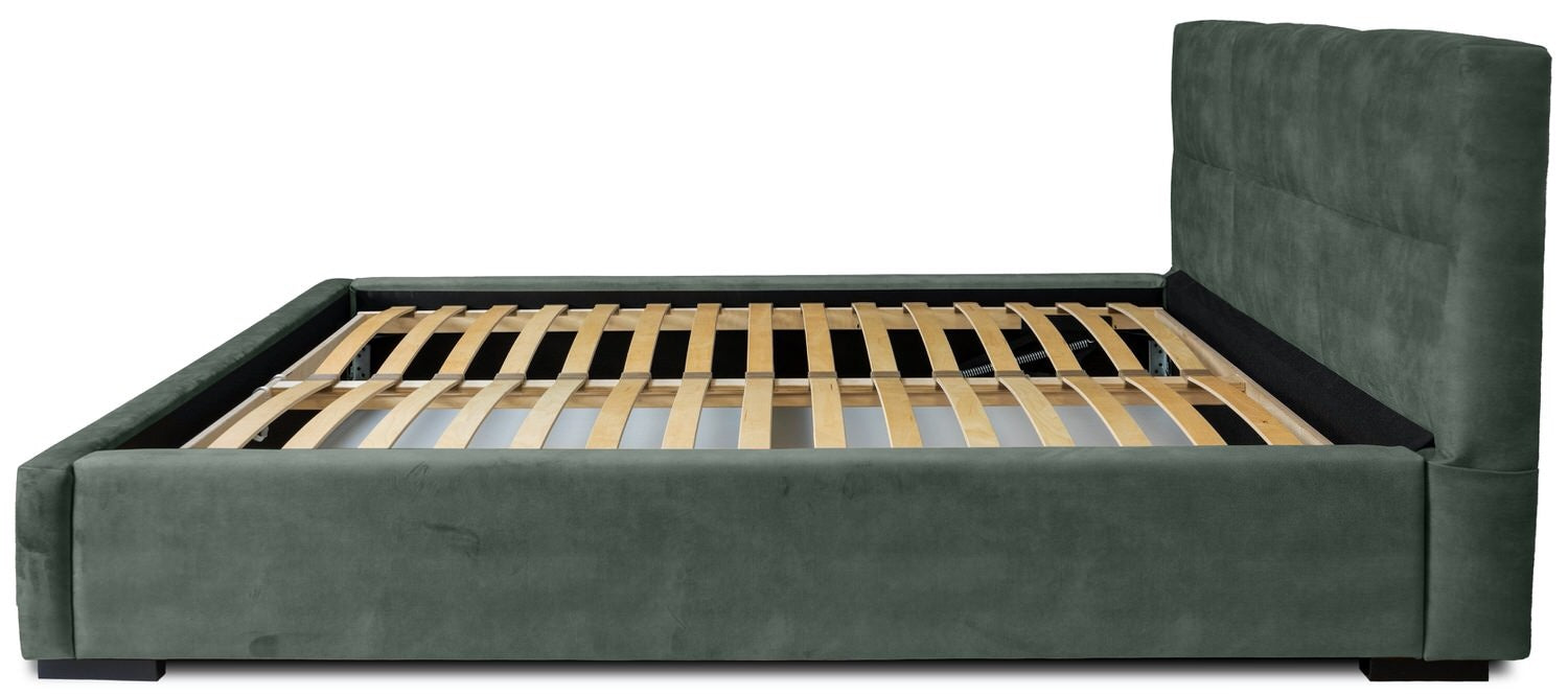 Trae Mobler Porto 160 x 200 cm Gestoffeerd Bed Bosgroen