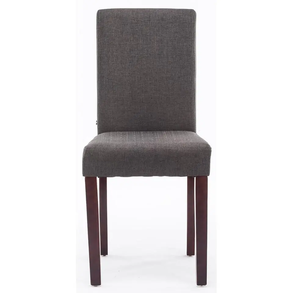 CLP Eetkamerstoel Ina cappuccino Frame - Stof - donkergrijs