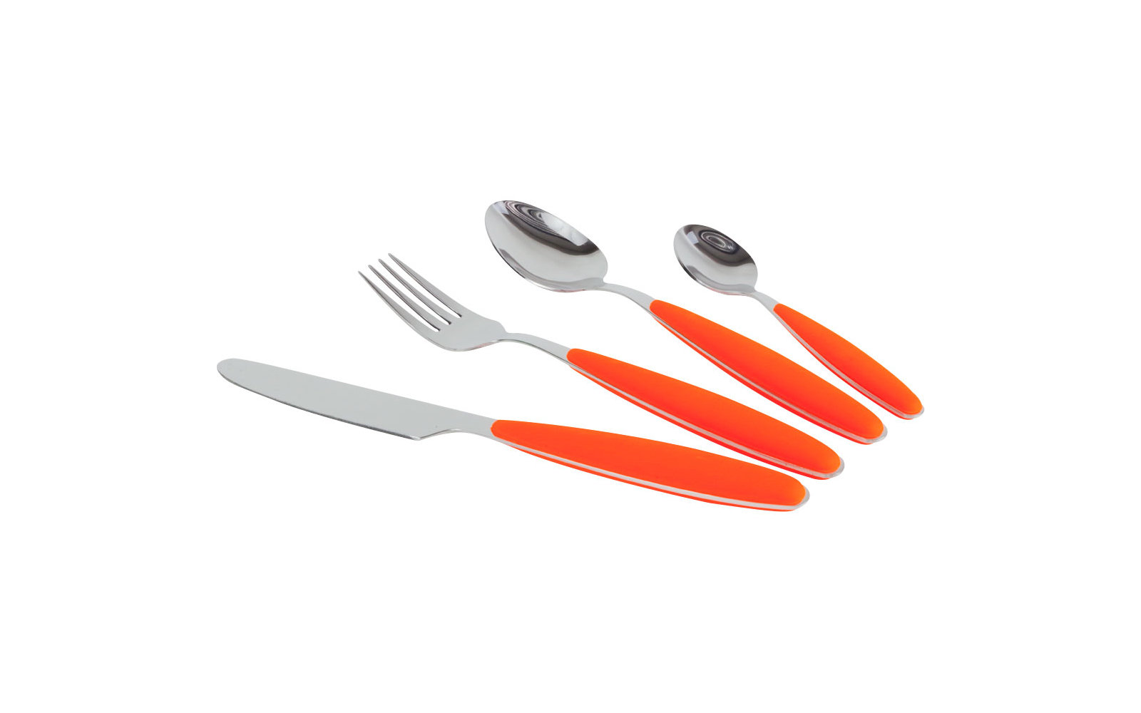Gimex Edelstahlbesteck Set mit Soft-Touch-Griff 16 teilig schwarz
