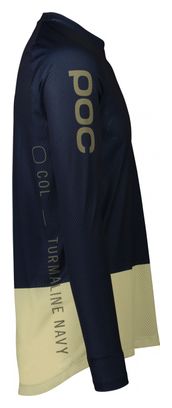Maillot Manches Longues Poc MTB Pure Bleu Marine/Vert Clair