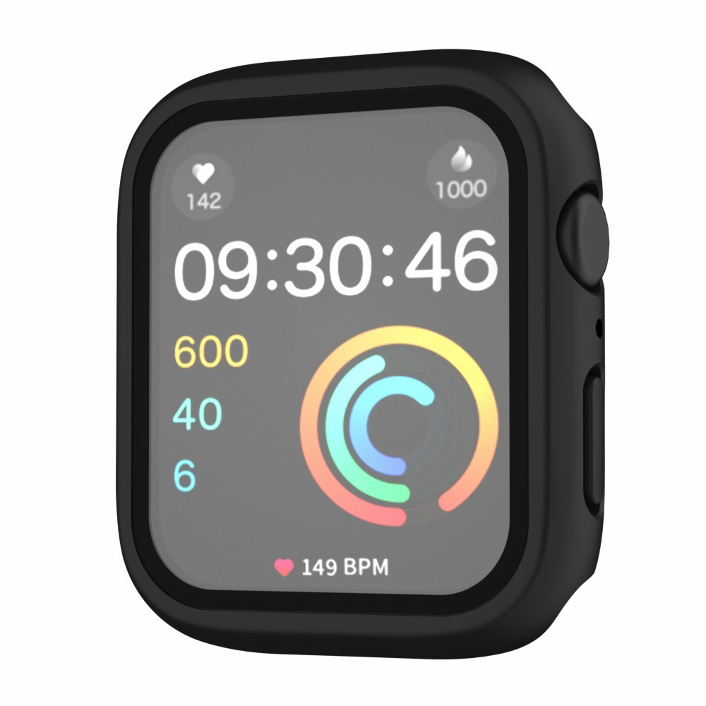 Apple Watch (40mm) Hardcase Bumper   Display Schutzglas (IP68) - Schwarz
