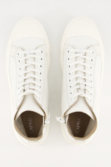 Caprice Leder-Sneaker, Wechselfußbett, Weite G