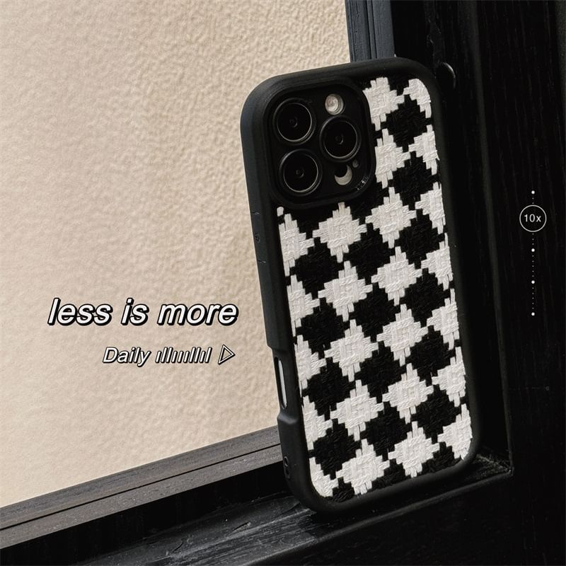 Elliure - Checker telefoonhoesje - iPhone 16 Pro Max / 16 Pro / 16 Plus / 16 / 15 Pro Max / 15 Pro / 15 Plus / 15 / 14 Pro Max / 14 Pro / 14 Plus / 14 / 13 Pro Max / 13 Pro / 13 / 13 Mini