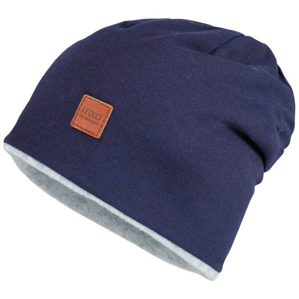 maximomaximo   Beanie reversible navymeliert/metallmeliert 49