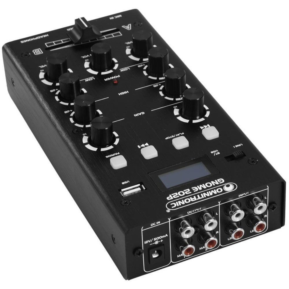 Omnitronic Gnome-202P Mini Mixer zwart