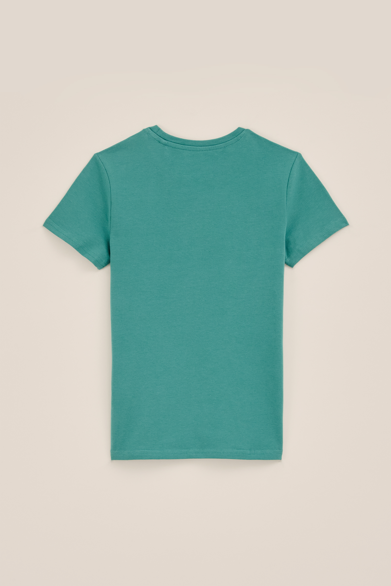 Jongens basic T-shirt met ronde hals WE Fashion Lichtgroen