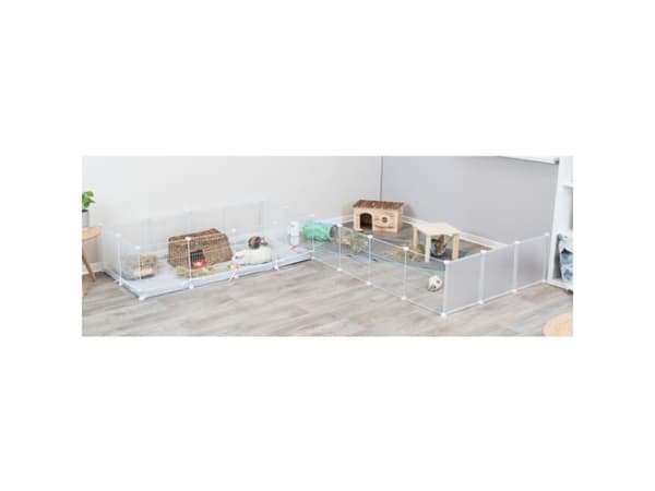 Trixie Indoor enclosure, metal/plastic, 140 × 35 × 70 cm, white