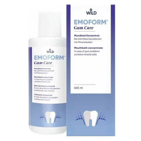 Enxaguante bucal concentrado Emoform Gum Care 400ml