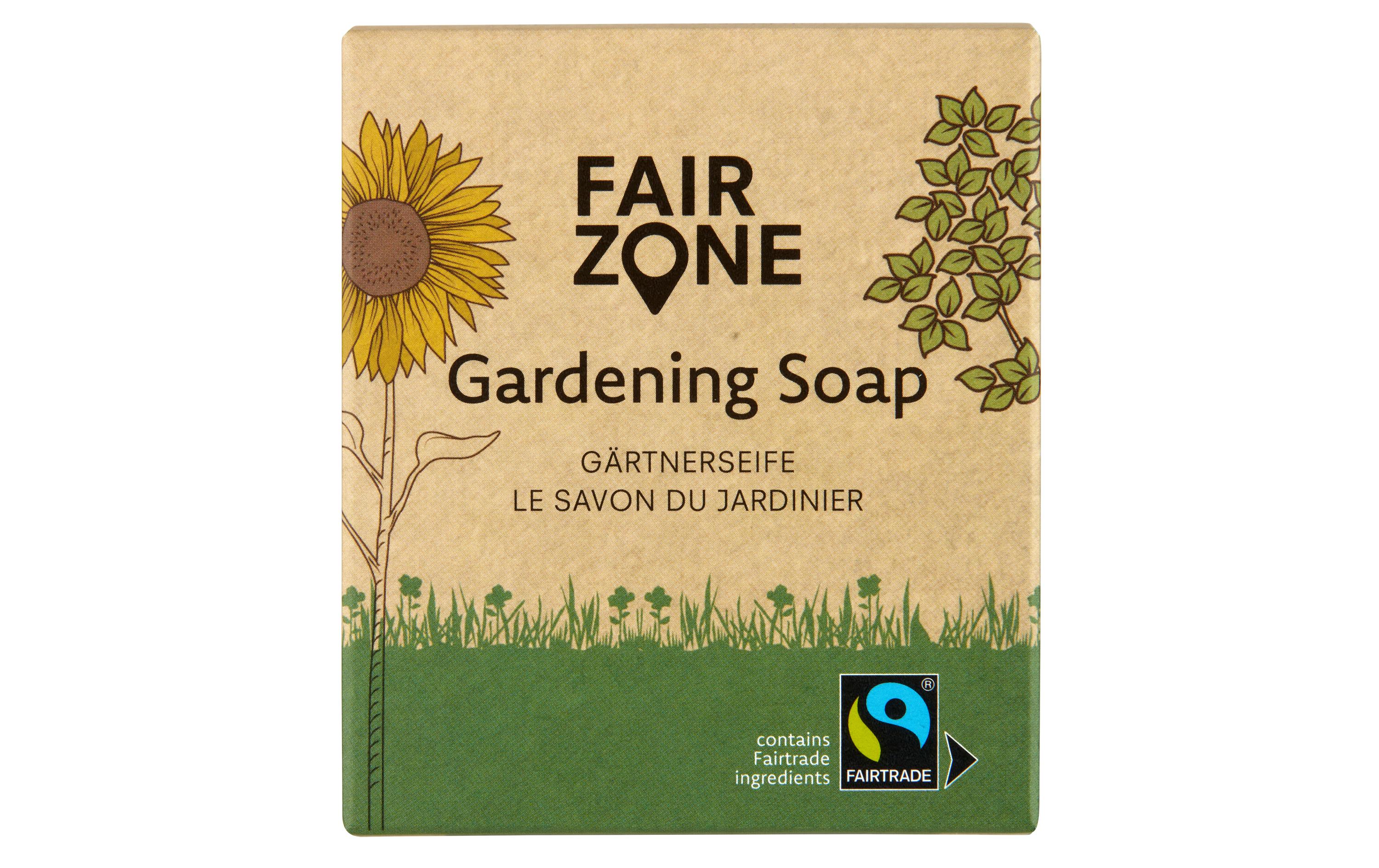 Gardening Soap 160 gNatürliche, pflegende und feste Seife mit bio fairtrade Oliven- und Kokosöl sowie Shea Butter