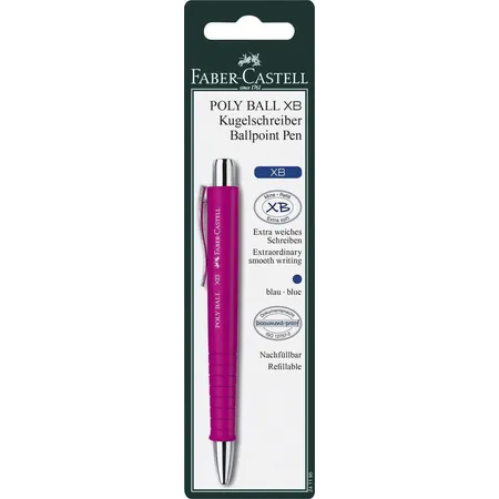 Faber-Castell Kugelschreiber Poly Ball, 1 Stück, 4-fach sortiert