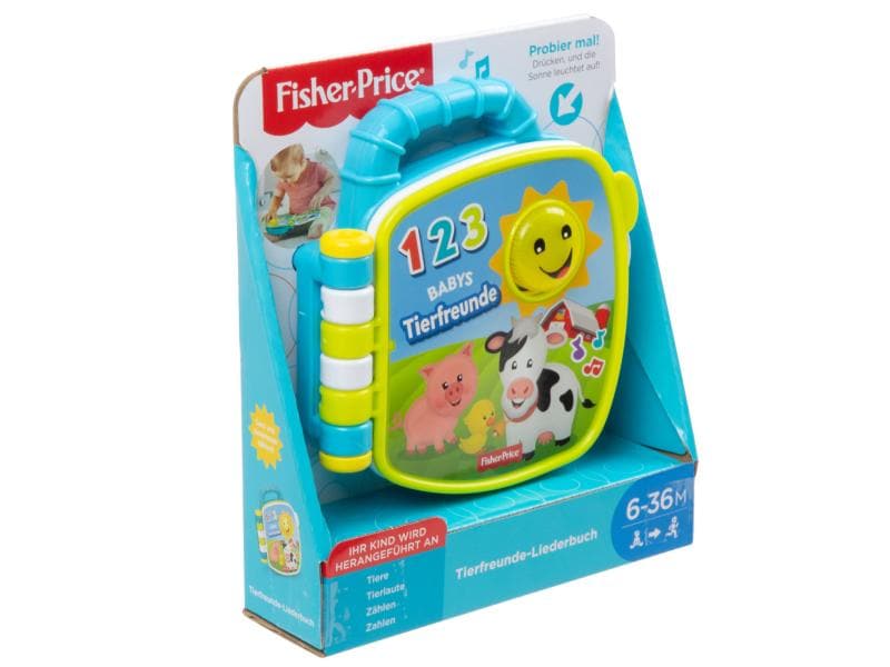 Fisher-Price Musikspielzeug Tierfreunde-Liederbuch Für den bestmöglichen Start ins Leben