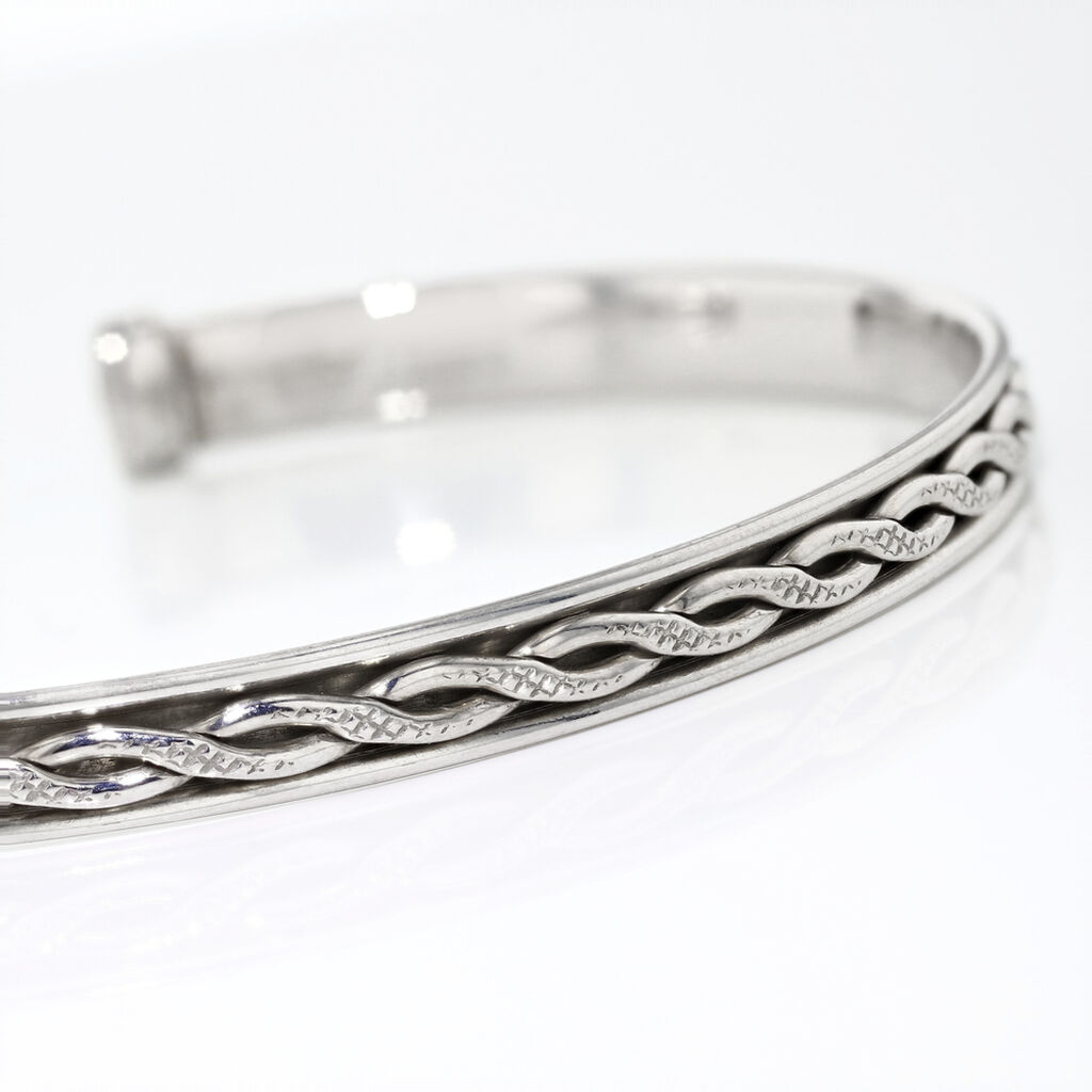 Bracelet Jonc Oscaro Argent Gris