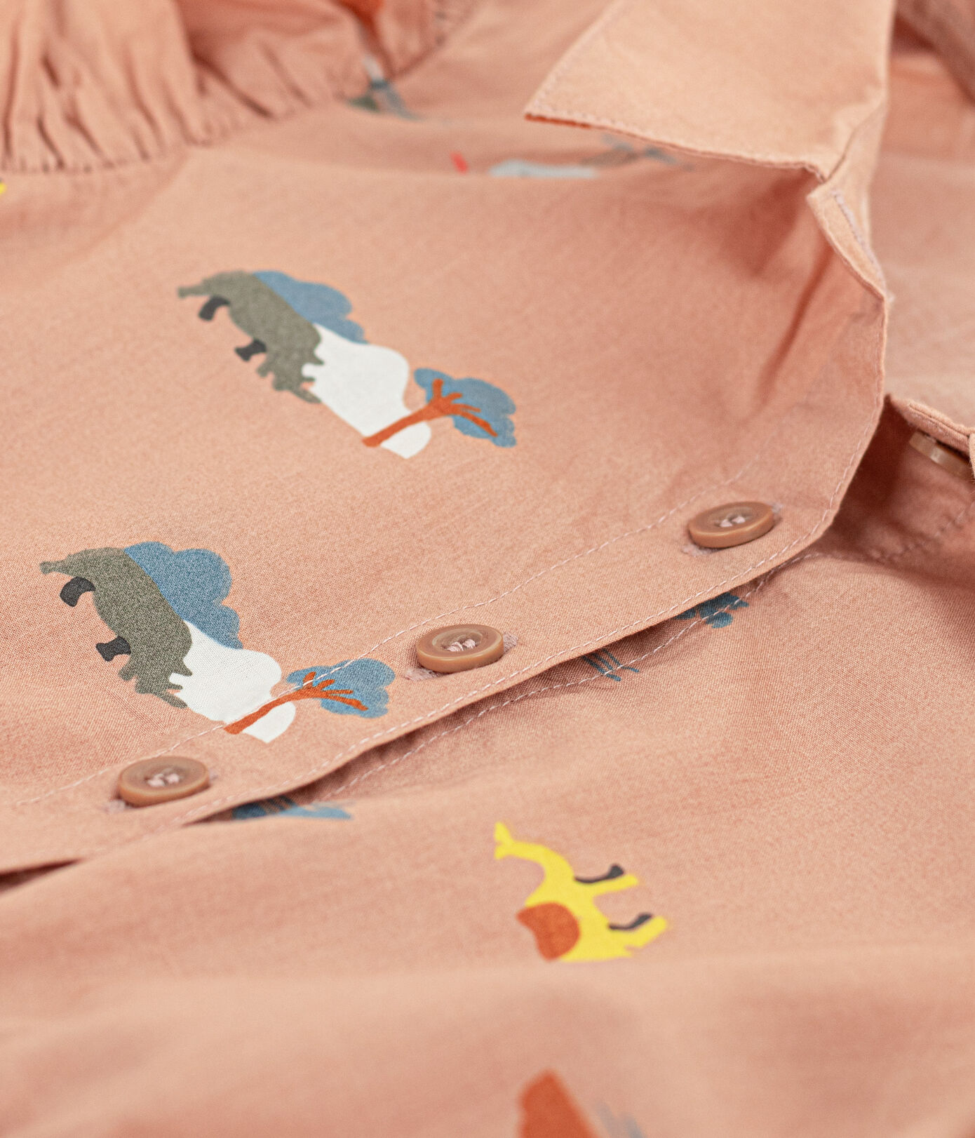 Robe sans manches en popeline enfant fille