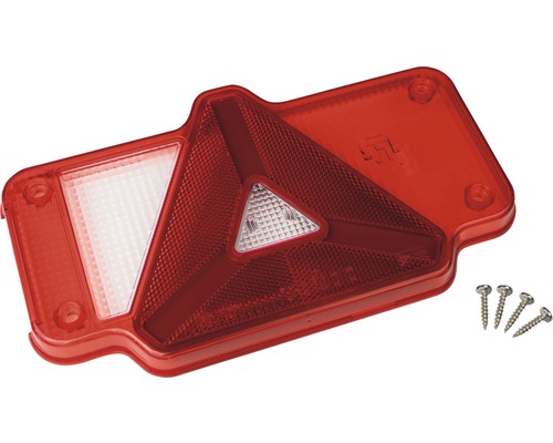 Humbaur rechthoekige lens voor rechterachterlicht, 242 mm x 147 mm x 14 mm